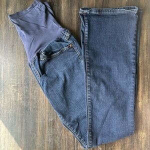 Gap Maternity Bootcut Flare Jeans Denim, Dark Wash, EUC, size 27